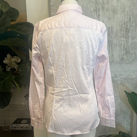 Banana Republic Tailored Fit Button Front Shirt Women’s Pink - Picture 6 of 9